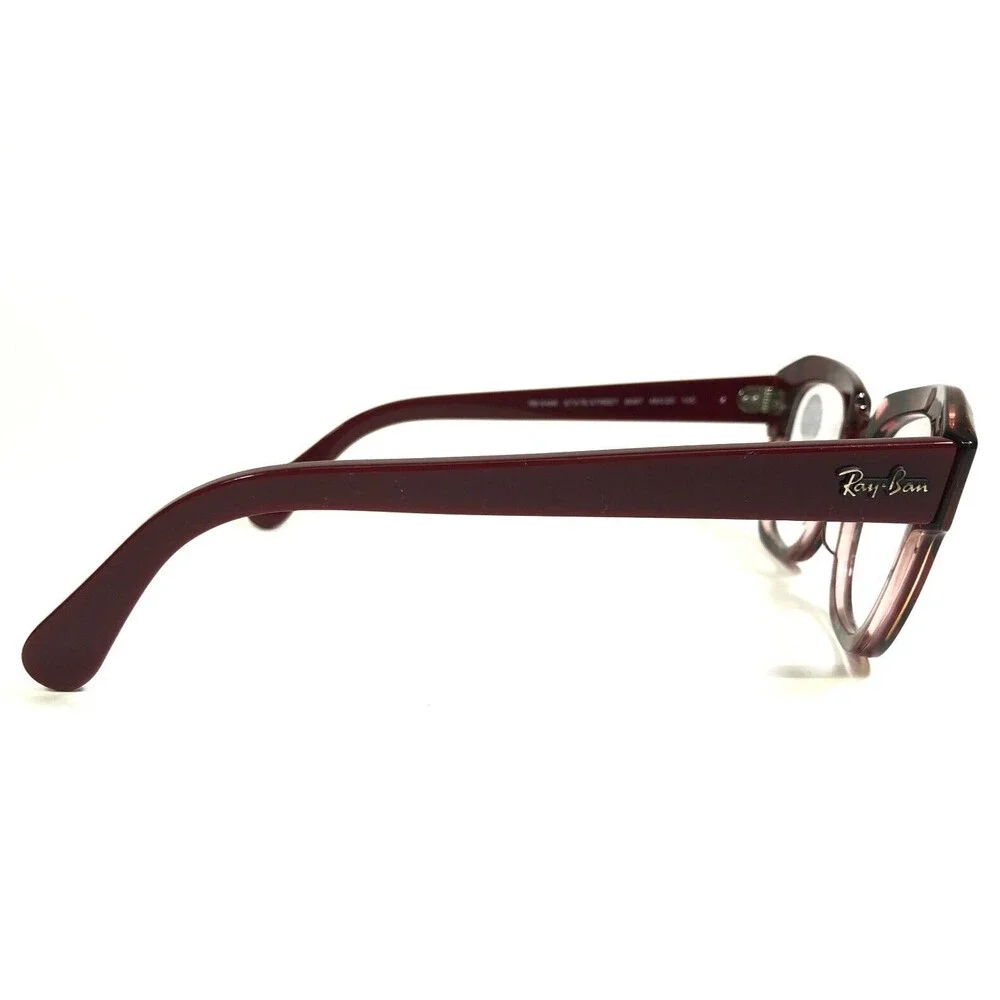 Ray-Ban Eyeglasses Frames RB5486 STATE STREET 8097 Red Gray Marble 48-20-145